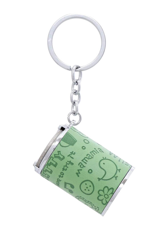 

Zinc Alloy Metal Coin Holder Key Chain, Green