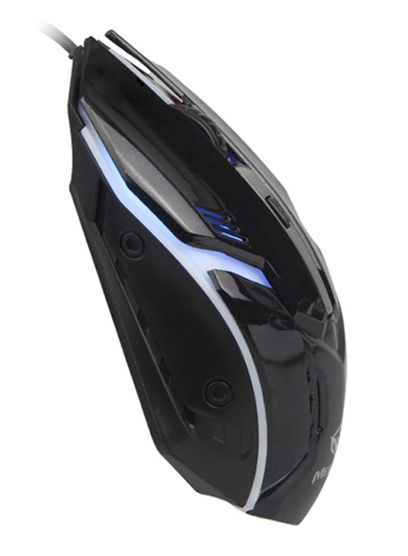 Meetion M371 USB Backlit Optical Gaming Mouse, Black