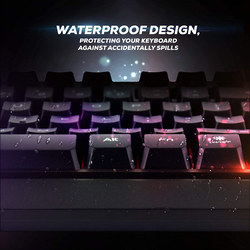 Meetion K9320 Waterproof Backlit Gaming English Keyboard, Black