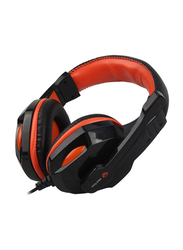 Meetion MTHP-010 USB Wired Over-Ear Noise Cancelling Gaming Headset with Mic, Black