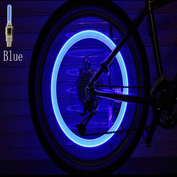 Golden Rose Hot Wheels LED Decorative Cycling Wheel Valve Light, 4-Piece, Blue