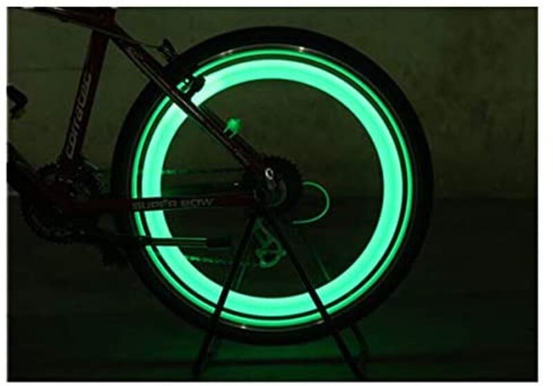 Bicycle Bike Tyre Signal Wheel Spoke Glow LED Light, Green