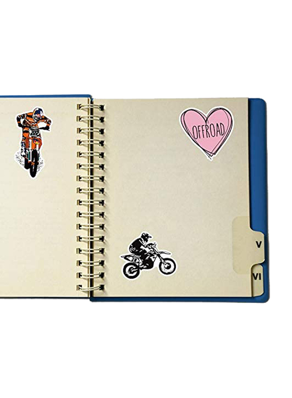 Motorcycle Amaon Hot Style Pull Pole Box Skateboard Refrigerator Notebook Stickers, 50-Pieces, Ages 1+