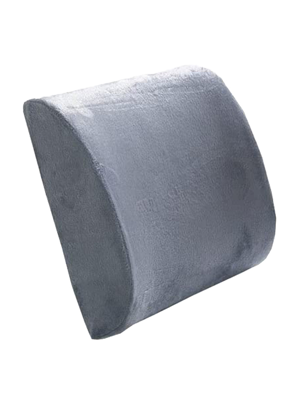 Kasstino Auto Memory Foam Lumbar Support Cushion Wool Car Seat Back Pillow, Grey
