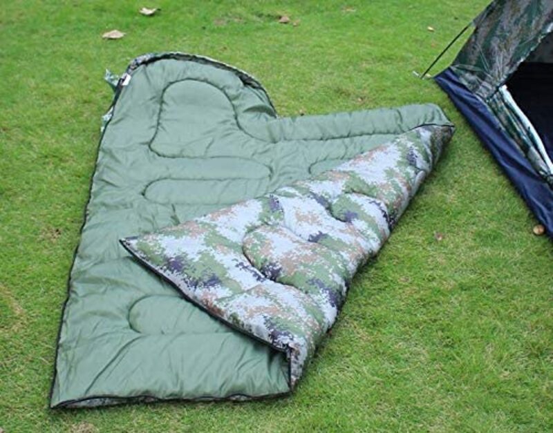 Digital Envelope Portable Outdoor Camping Equipment Sleeping Bag, ZJM-YD0019C, Camouflage Green, Single