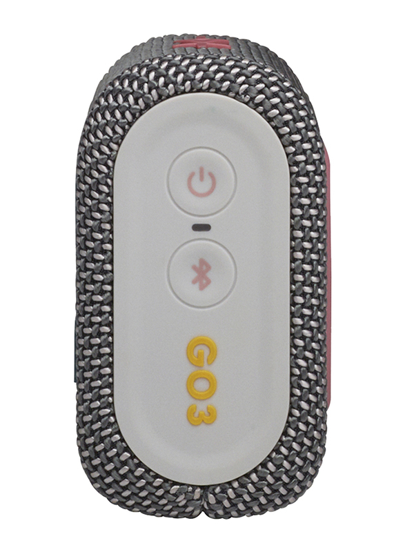 JBL GO 3 IP67 Waterproof Portable Wireless Speaker, Grey