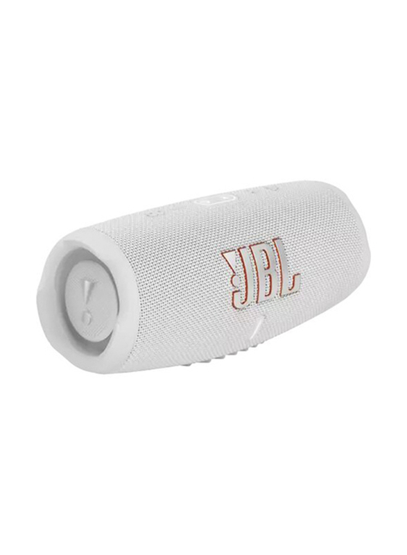 JBL Charge 5 IP67 Waterproof Portable Bluetooth Speaker, White