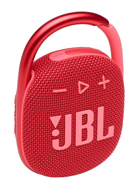 JBL Clip 4 IP67 Water Resistant Portable Mini Bluetooth Speaker, Red
