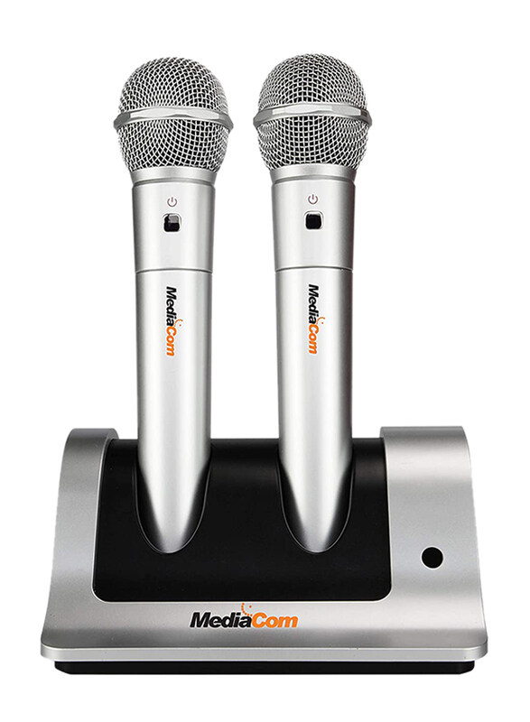 

MediaCom Premium Android Karaoke Player with 2 Wireless Microphones, Mci 6800Tw, Silver