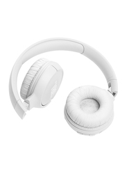 JBL Tune 520BT Wireless On-Ear Headphones with Mic, White