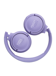 JBL Tune 520BT Wireless On-Ear Headphones with Mic, Purple