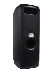 MediaCom Portable Party Speaker with 2 Wireless Mics & Remote, Mci 525, Black