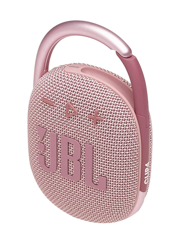 JBL Clip 4 IP67 Water Resistant Portable Mini Bluetooth Speaker, Pink