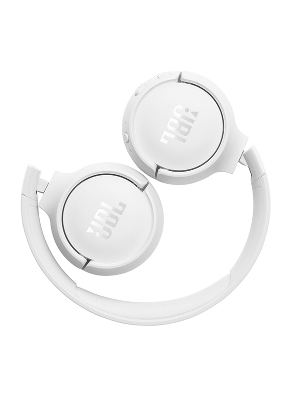 JBL Tune 520BT Wireless On-Ear Headphones with Mic, White