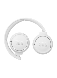 JBL Tune 510BT Wireless On-Ear Headphones with Mic, White
