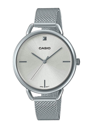 Casio Analog Watch for Women with Stainless Steel Band, Water Resistant, LTP-E415M-7CDF, Silver