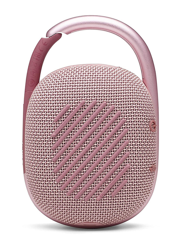 JBL Clip 4 IP67 Water Resistant Portable Mini Bluetooth Speaker, Pink