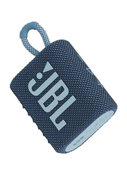JBL GO 3 IP67 Waterproof Portable Wireless Speaker, Blue