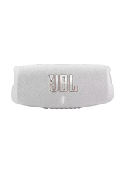 JBL Charge 5 IP67 Waterproof Portable Bluetooth Speaker, White