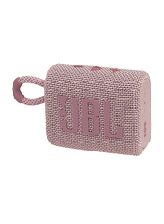 JBL GO 3 IP67 Waterproof Portable Wireless Speaker, Pink