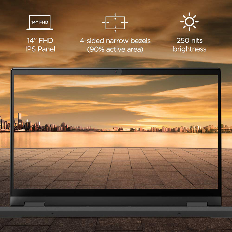 Lenovo Flex 5 2-in-1 Laptop, 14" FHD Touch Display, Intel Core i5 11th Gen, 256GB SSD, 8GB RAM, Intel Integrated Iris Xe Graphics, EN KB, Windows 10, Grey