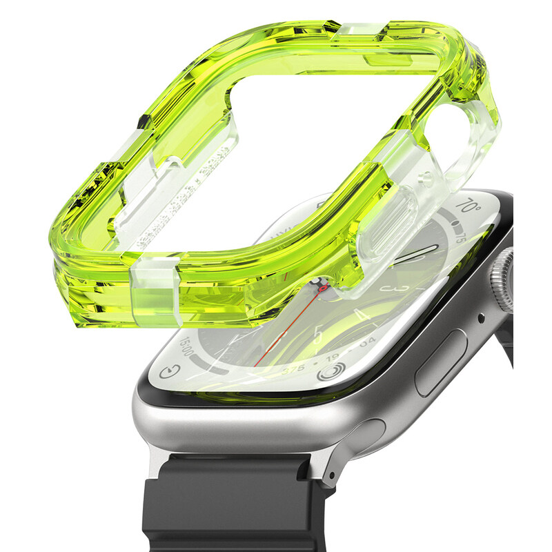 

Ringke - Apple Watch 9 / 8 / 7 45mm, SE 2022 / SE / 6 / 5 /4 44mm Case Cover Fusion Bumper Neon Green