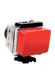 صندوق عائم مع ملصقات لاصقة 3M  لكاميرا GoPro Hero 7/6/4/5/SJCAM/YI، احمر