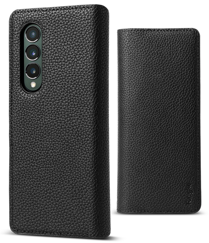 

Ringke Folio Signature Standard Compatible with Galaxy Z Fold 3 Case, Soft PU Leather Flip Case with Card Slot Supports Wireless ChargingPerfect Fit C