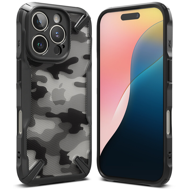 

Ringke - iPhone 16 Pro Case Cover , Fusion X Design Series , Camo Black