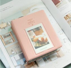 Fujifilm Instax Mini 7s/8/25/50s/90/SP-1/Polaroid Piece of Moment Mini Book 64 Photos Album, Pink