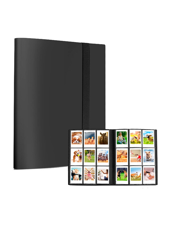 

O Ozone 360 Pockets Mini Photo Album for Fujifilm Instax Mini Camera, Black