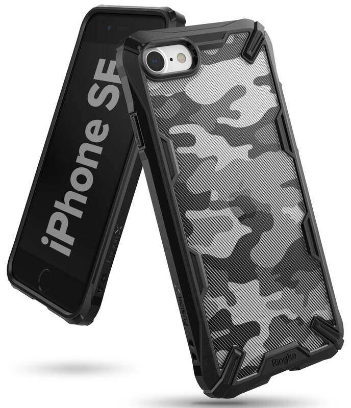 

Ringke Fusion X Compatible with iPhone SE 5G (3rd Generation, 2022) Case, Hard Back Heavy Duty Shockproof Advanced Protective TPU Bumper Phone Cover