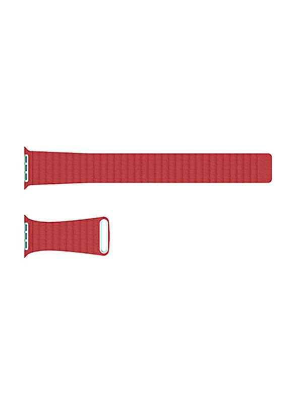 

Ozone Apple Watch 40mm Series 4/38mm Series 3/2/1 Magnetic Leather Strap, Red