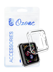 Ozone Apple Series 1/2/3 40mm Soft TPU Protective Bumper Case Cover, Clear