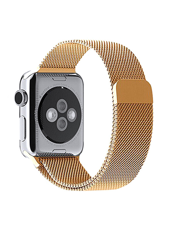 

Other Brand Stainless Steel Apple Watch 42mm Mesh Loop Replacement Wrist Band Strap, Gold