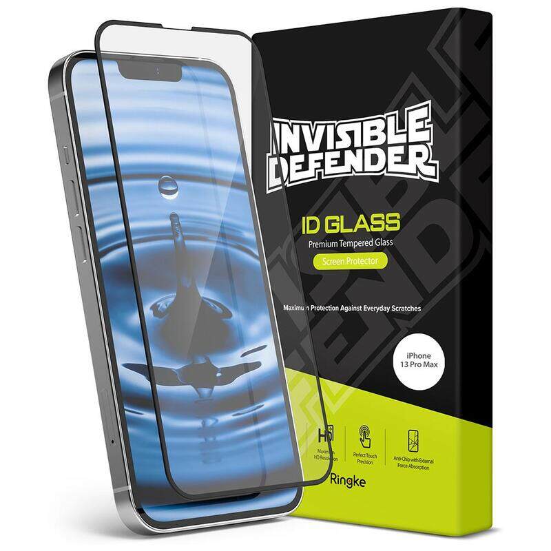 

Ringke Compatible with Apple iPhone 13 Pro Max Tempered Glass Screen Protector Invisible Defender Full Coverage Case Friendly Deisgned Screen Guard f