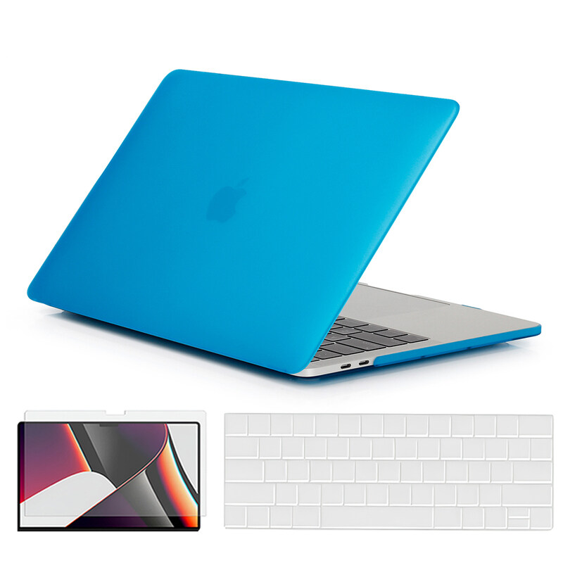 

O Ozone - Rubberized Matte Case MacBook Pro 13 inch (A1706, A1708, A1989, A2159, A2289, A2251, A2338, 2016, 2018-2020) with Keyboard Cover & Screen Pr