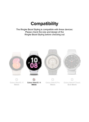 Ringke Bezel Styling Case for Samsung Galaxy Watch 5/4 44mm 02, Clear