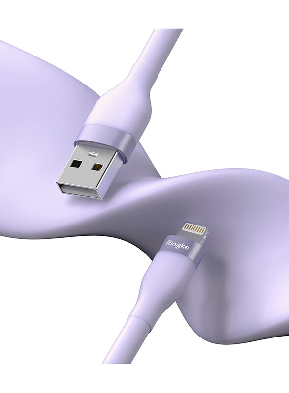 

Ringke Fast Charging Pastel Cable USB Type-A to Lightning (2m) Purple