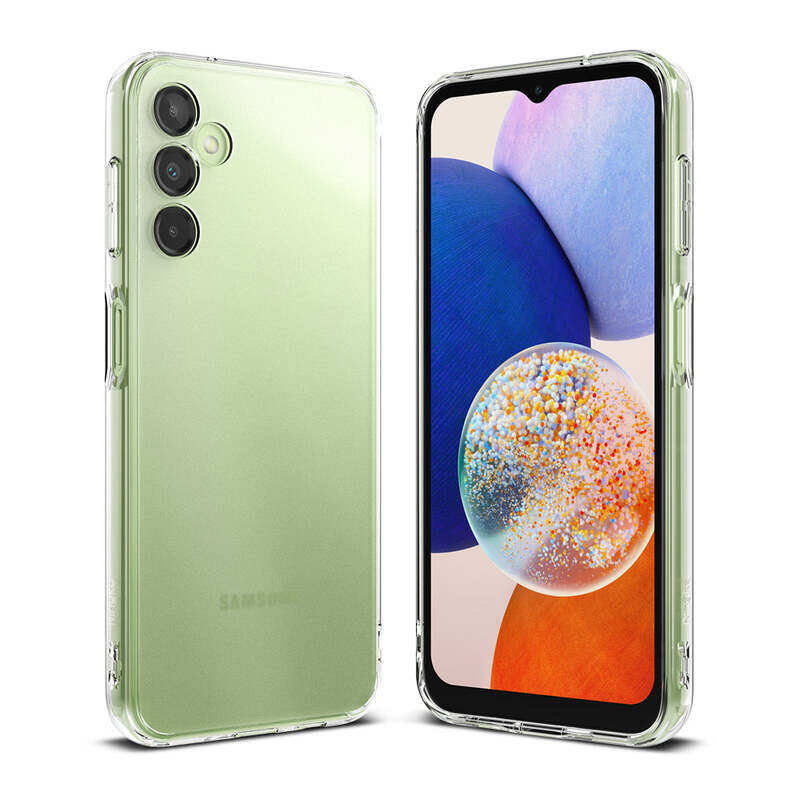 

Ringke Fusion Compatible with Samsung Galaxy A14 4G / 5G Case, Translucent Anti Scratch Hard PC Back Shockproof TPU Bumper Protective Phone Cover for