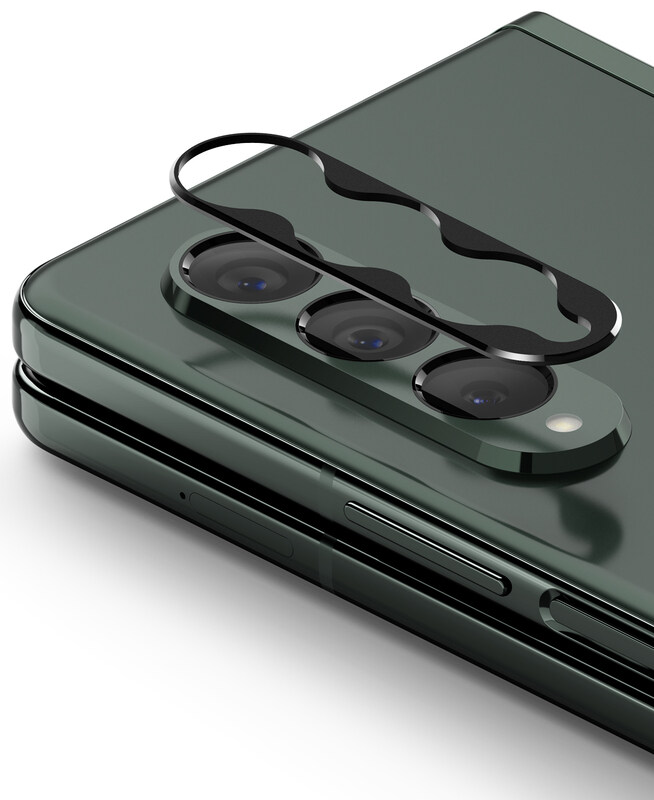 

Ringke Camera Styling Aluminum Frame For Galaxy Z Fold 3 5G Camera Lens Protector Designed for Samsung Galaxy Z Fold 3 5G - Black