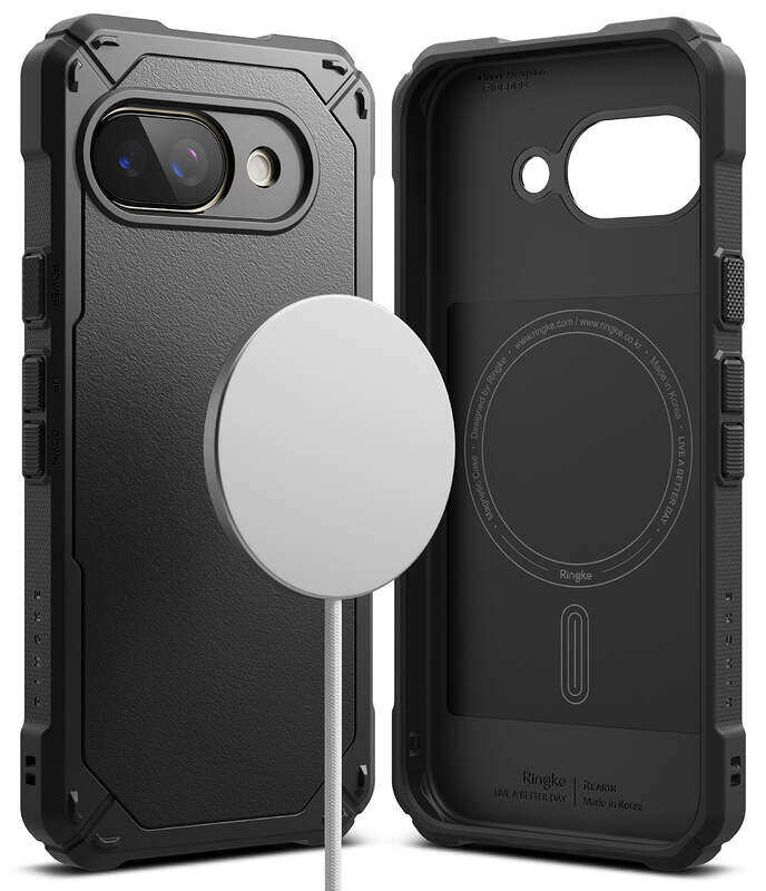 

Ringke - Google Pixel 9a Case Cover Rugged Gear Magnetic Series - Black