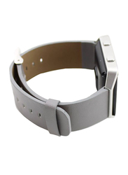Leather Fitbit Blaze Smart Fitness Watch Replacement Strap Wrist Watch Band, Grey