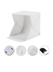 Photography Table Top Light Box with LED 16inch Portable Photo Studio Shooting Tent, White