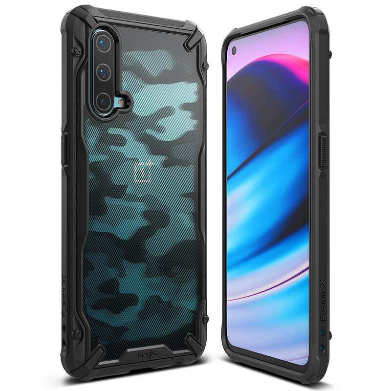 

Ringke Fusion X Design Compatible with OnePlus Nord CE 5G Case, Shockproof Hard Back Rugged Bumper Cover Ergonomic Shock Absorption TPU Frame Bumper P