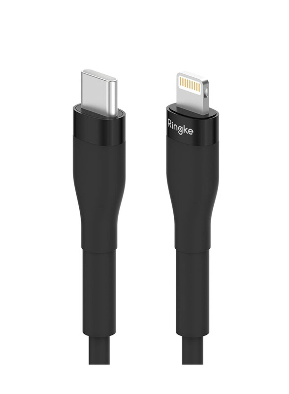 

Ringke Fast Charging Pastel Cable USB Type-C to Lightning - Black (1.2m)