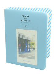 Fujifilm Instax Mini 7s/8/25/50s/90/SP-1/Polaroid Piece of Moment Mini Book 64 Photos Album, Blue