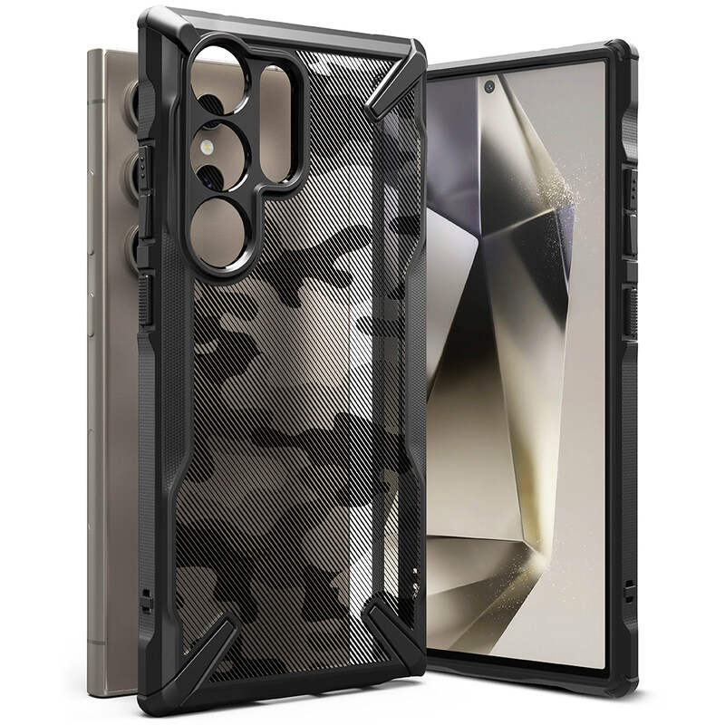 

Ringke Samsung Galaxy S24 Ultra Case Cover Fusion X Design Series Camo Black