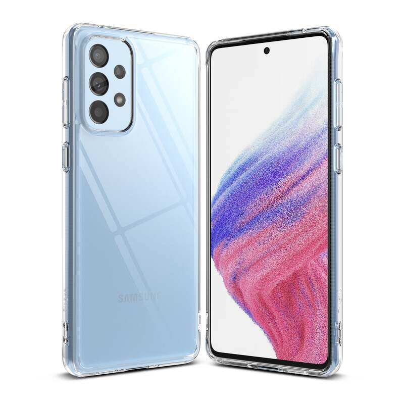 

Ringke Fusion Compatible with Samsung Galaxy A73 5G (2022) Case, Anti-Fingerprint Frosted Hard Back Shockproof TPU Bumper Cover Designed Case For Sam