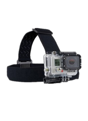 Ozone GoPro Hero 7/6/4/5/SJCAM/Yi Action Camera Accessories Adjustable Head Strap, Black